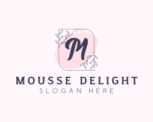 Organic Beauty Cosmetics Letter logo design