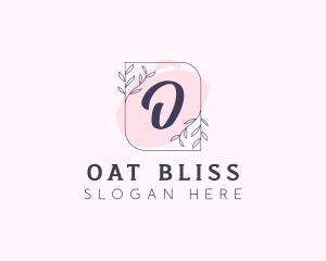 Organic Beauty Cosmetics Letter logo design