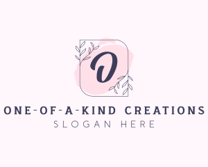 Organic Beauty Cosmetics Letter logo design