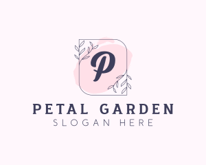 Organic Beauty Cosmetics Letter logo design