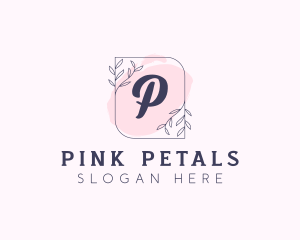 Organic Beauty Cosmetics Letter logo design