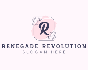 Organic Beauty Cosmetics Letter logo design