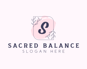 Organic Beauty Cosmetics Letter logo design