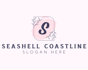 Organic Beauty Cosmetics Letter logo design