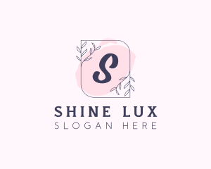 Organic Beauty Cosmetics Letter logo design