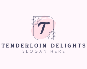 Organic Beauty Cosmetics Letter logo design