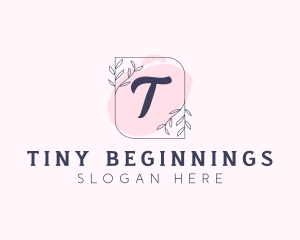 Organic Beauty Cosmetics Letter logo design