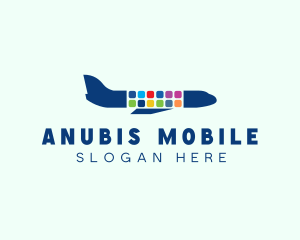 Mobile App Plane  logo design