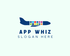 Mobile App Plane  logo design