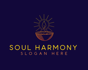 Candle Spiritual Light logo design