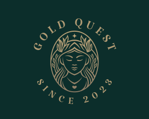 Gold Goddess Beauty logo design