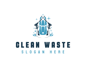 Pressure Washer Cleaning logo design