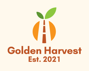 Orange Agriculture Road logo design