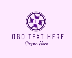 Cross Wheel Interior Design logo