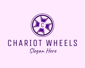 Cross Wheel Interior Design logo design