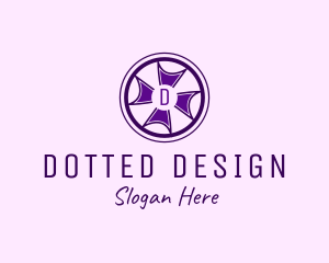 Cross Wheel Interior Design logo design