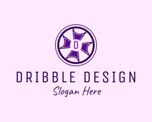 Cross Wheel Interior Design logo design