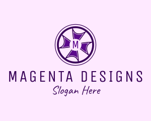 Cross Wheel Interior Design logo design