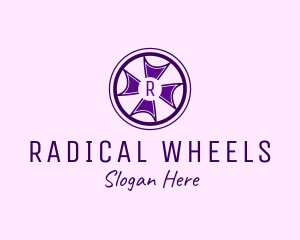 Cross Wheel Interior Design logo design