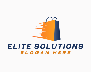 Fast Shopping Bag Retail Logo