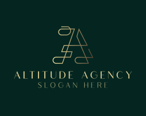 Studio Agency Letter A logo