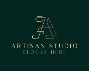 Studio Agency Letter A logo design