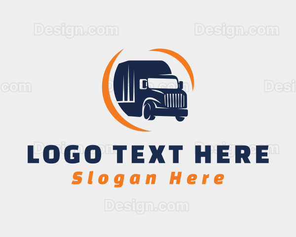 Delivery Transportation Truck Logo