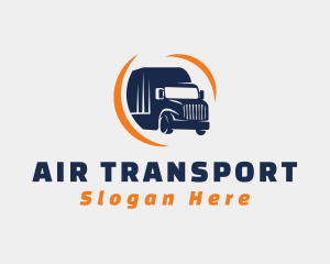 Delivery Transportation Truck  logo design