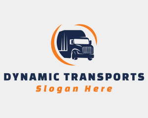 Delivery Transportation Truck  logo design