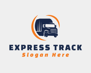 Delivery Transportation Truck  logo design