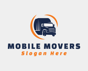 Delivery Transportation Truck  logo design