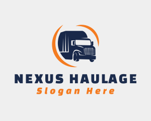 Delivery Transportation Truck  logo design