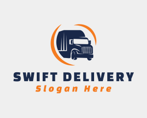 Delivery Transportation Truck  logo design