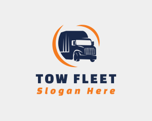 Delivery Transportation Truck  logo design