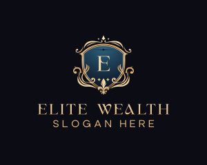 Luxury Crest Shield logo design