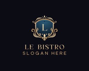 Luxury Crest Shield logo design