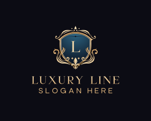 Luxury Crest Shield logo design