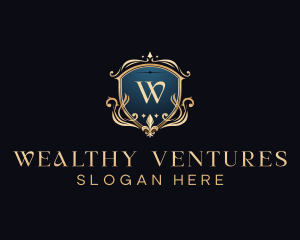 Luxury Crest Shield logo design