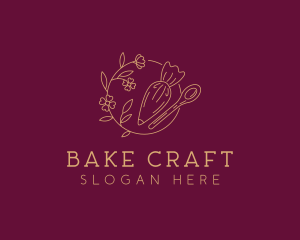 Baker Floral Patisserie logo design