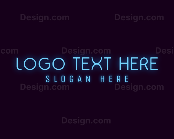 Modern Neon Business Firm Logo