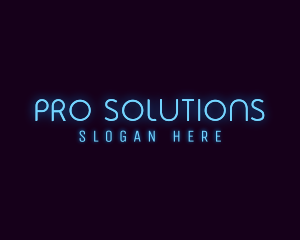 Modern Neon Business Firm  logo design