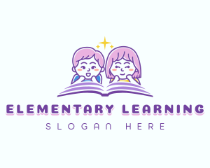 Kids Learning Book logo design