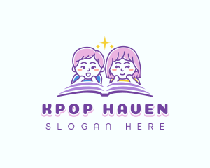 Kids Learning Book logo design