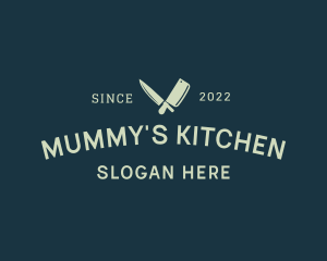 Kitchen Butcher Knife logo design