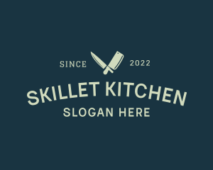 Kitchen Butcher Knife logo design