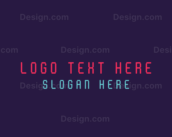 Cyber Pixel Tech Wordmark Logo