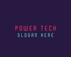 Cyber Pixel Tech Wordmark logo