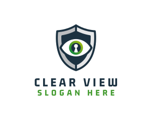 Cyber Security Eye Shield logo design