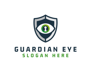 Cyber Security Eye Shield logo design