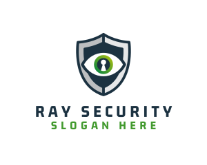 Cyber Security Eye Shield logo design